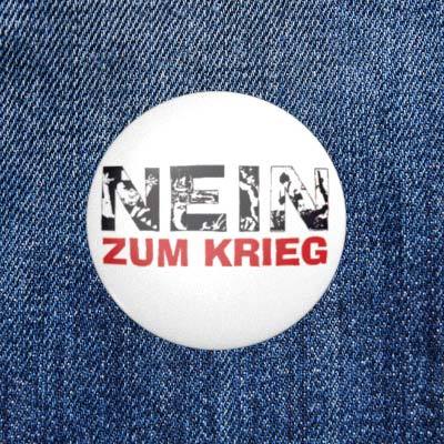 NEIN ZUM KRIEG - 2,3 cm - Anstecker / Button