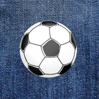 Fußball - soccer - 2,3 cm - Anstecker / Button