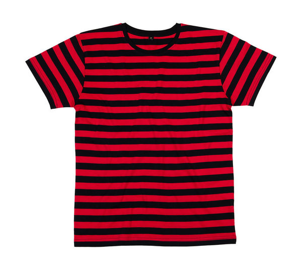 T-Shirt: Mens' Stripy / striped - Organic cotton - Mantis