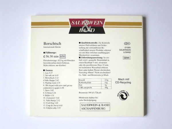 Sauerwein und Band - Borschtsch - CD