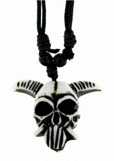 Gothic Halskette - mysteriöser Totenkopf