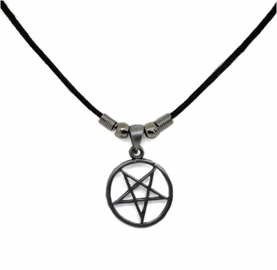 Halskette Drudenkreuz Drudenfuss Pentagramm