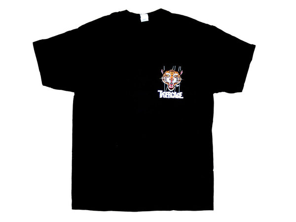 Tigercage - Bandshirt Black - with Tiger in color