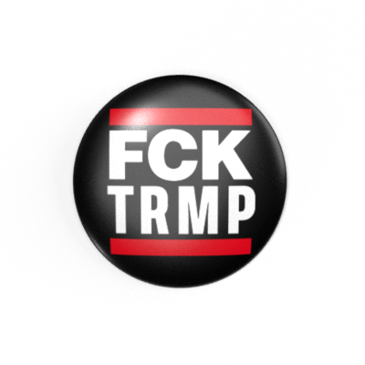 FCK TRMP - White / Black / Red - 2.3 cm - Button / Badge / Pin
