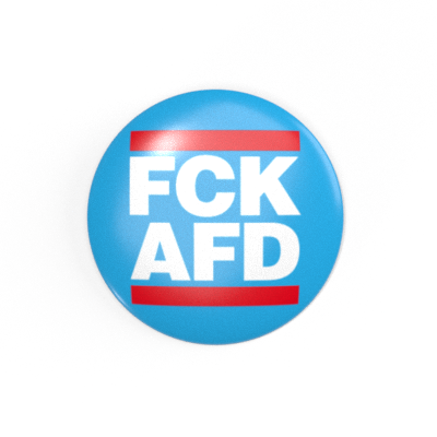 FCK AFD - White / Red / Blue - 2.3 cm - Button / Badge / Pin