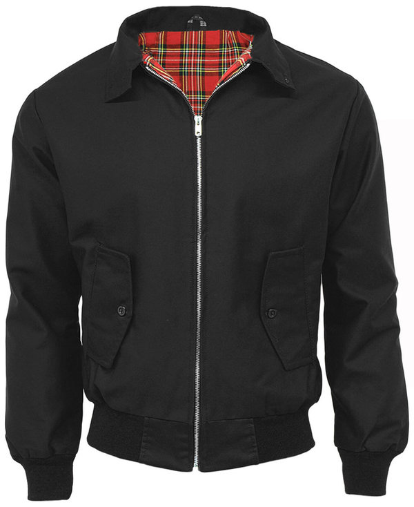 Classic Men Harrington Jacket - Made in the UK - Black