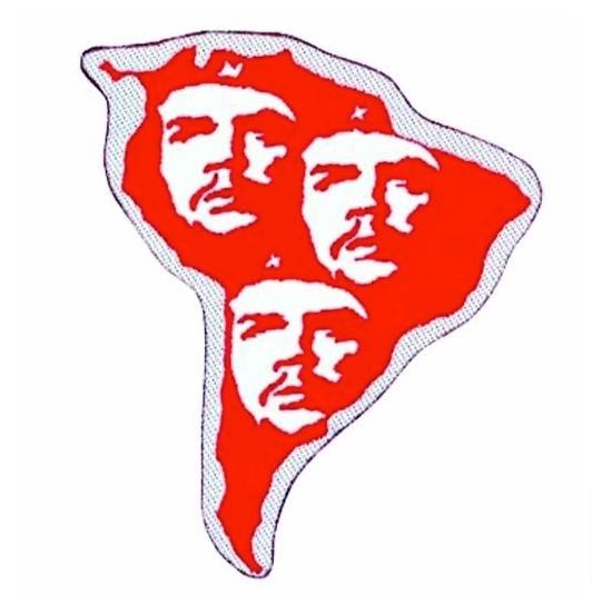 Che Guevara - South America / Südamerika - Cut Out - Aufnäher / Patch